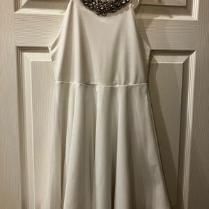 Badgley Mischka White Formal Kids Dress